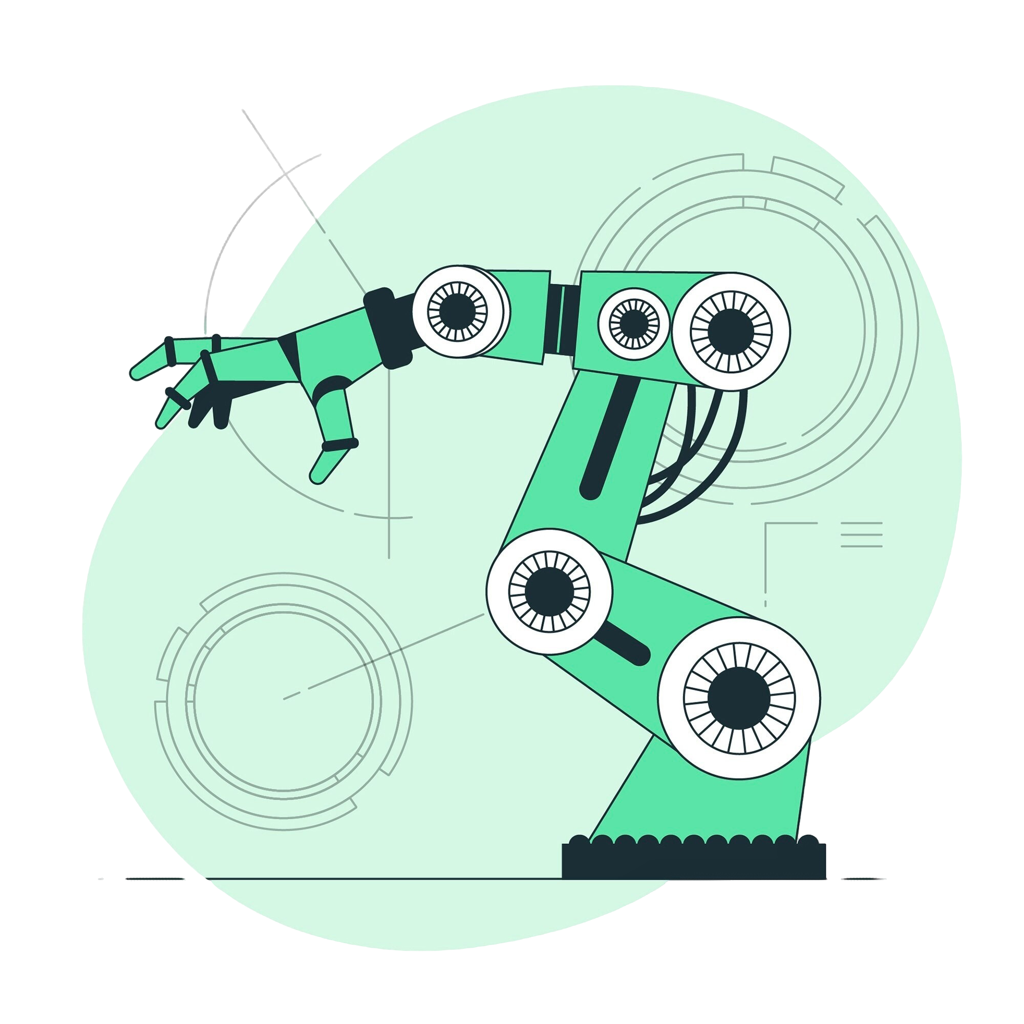 Robot Arm Illustration